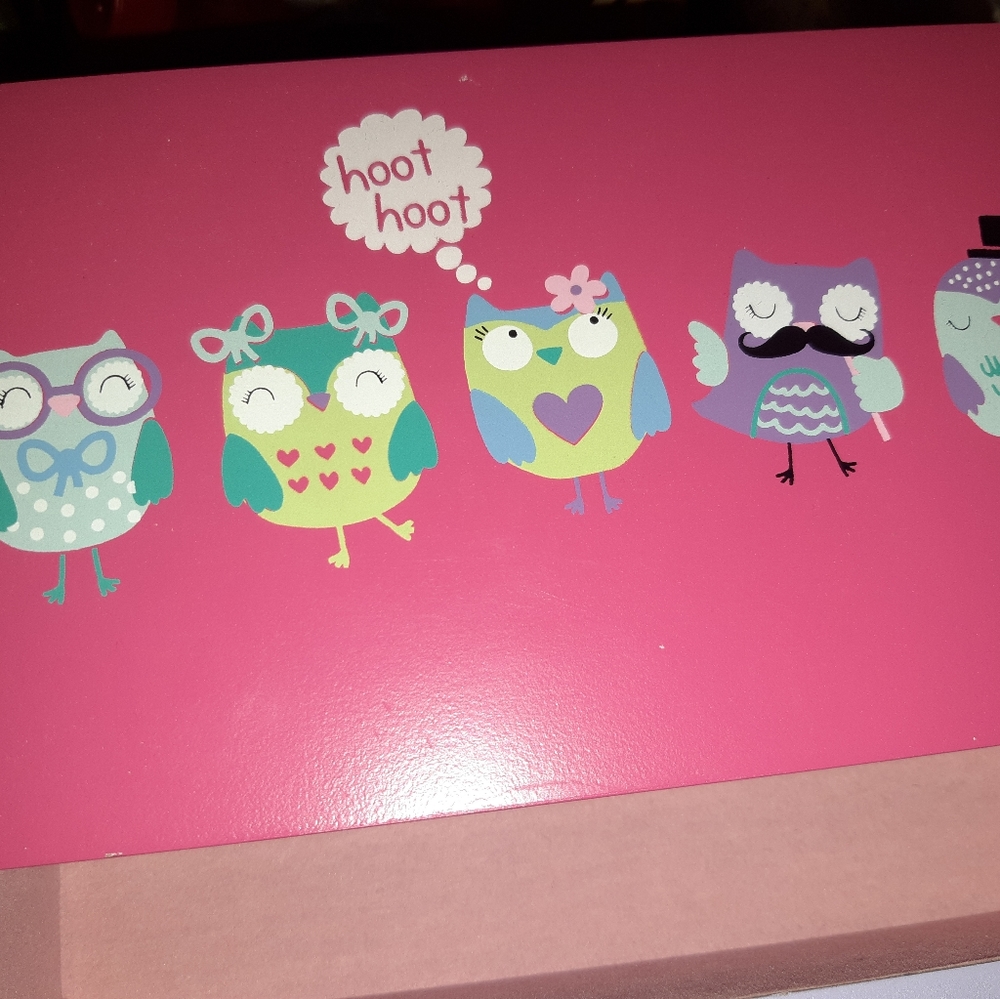 Girls Colorful Owel Design 4 Drawer Jewelry Box